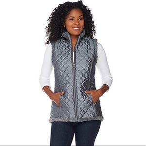 Denim & Company sleeveless reversible vest